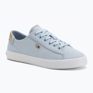 Tommy Hilfiger Damen Turnschuhe Vulc Canvas Lace Up luftig blau