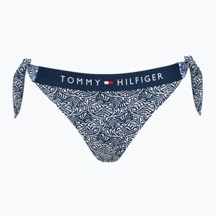 Bikini-Unterteil Tommy Hilfiger Cheeky Side Tie Bikini Print illustrated wave dark night navy