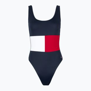 Tommy Hilfiger Damen Einteiler Badeanzug One Piece (Ext. Größen) dark night navy