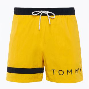 Herren Tommy Hilfiger Medium Drawstring Badeshorts Ringelblume gelb
