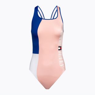 Tommy Hilfiger Damen einteiliger Badeanzug One Piece Runway rosa