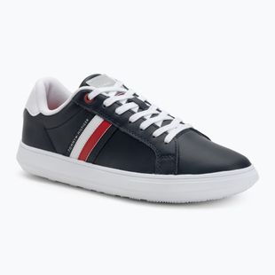 Tommy Hilfiger Essential Leder Cupsole Wüste Himmel Männer Schuhe