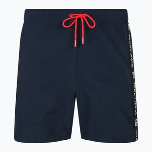 Herren Tommy Jeans SF Medium Drawstring Side Tape swim shorts dark night navy