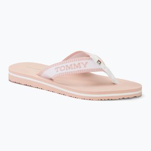Tommy Hilfiger Damen Webbing Pool Slide 0LA ecru/whimsical rosa Pantoletten