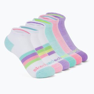 Kindersocken SKECHERS Heel/Toe Terry Low Cut 6 Paar white/light pink