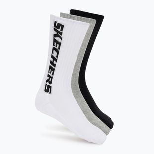 Socken SKECHERS Terry Crew 1/2 3 pack grey/black