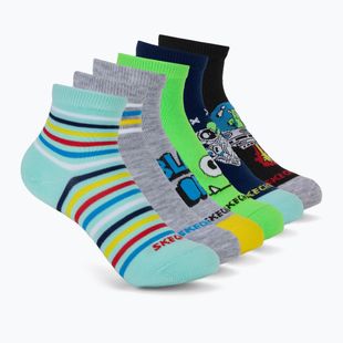 Kindersocken SKECHERS Non Terry High Qtr Crew 6 Paar grey/grey