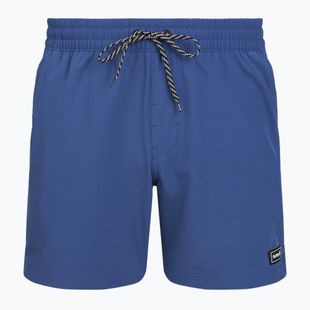Herren-Badeshorts Hurley Solid Volley Swim Short Blue/Brown