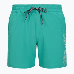 Herren-Badeshorts Hurley Crossover Volley Swim Short Teal Tint