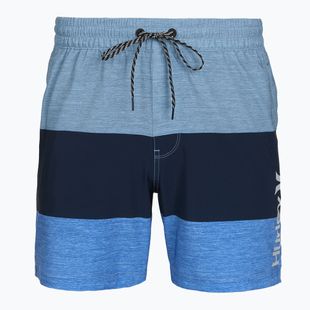 Herren-Badeshorts Hurley Color Blocked Volley Swim Short Baby Blue