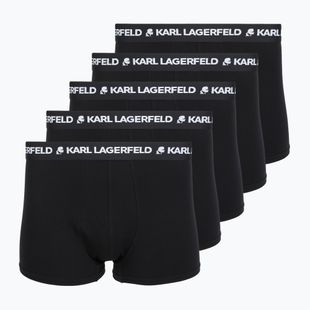 Herren Boxershorts KARL LAGERFELD Logo Trunk 5er-Pack black