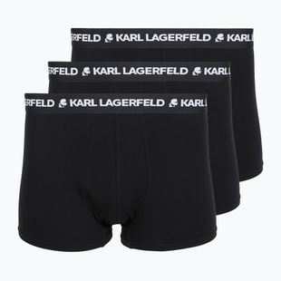 Herren-Boxershorts KARL LAGERFELD Logo Trunk 3er-Pack black