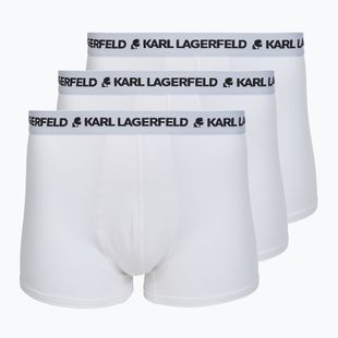 Herren Boxershorts KARL LAGERFELD Logo Trunk 3er-Pack white