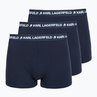 Herrenboxershorts KARL LAGERFELD Logo Trunk 3er-Pack navy