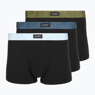 Herrenboxershorts KARL LAGERFELD Kameo Logo Trunk 3er-Pack midnight/clear sky/olive