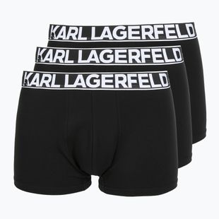 Herrenboxershorts KARL LAGERFELD Bold Elastic Trunk 3er-Pack black