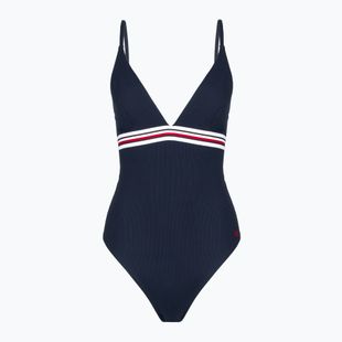Tommy Hilfiger Damen Triangle One Piece Rp Ext Badeanzug dark night navy