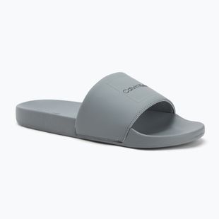 Calvin Klein Herren-Flip-Flops HM0HM01754 Pool Slide Ck Square Granit Straße