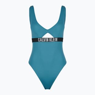 Badeanzug Damen Calvin Klein KW0KW02746 Intense Power One Piece Fashion Fit storm blue