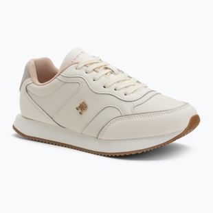 Tommy Hilfiger Leather Runner Damenschuhe Elfenbeinblüte/Neusprin