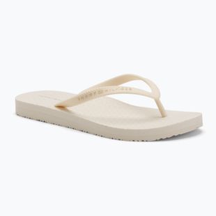 Tommy Hilfiger Strap Beach Sandale Damen Elfenbein Blütenblatt Flip Flops