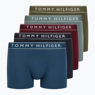 Tommy Hilfiger Herren Boxershorts UM0UM03679 5 Paar desrt sky/fossil blue/utility oliv/grove grn/rouge