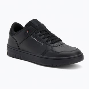 Herren Tommy Hilfiger Basket Core Lite Lth Mix schwarz Schuhe