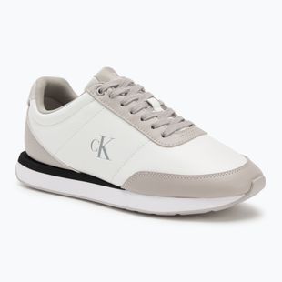 Damenschuhe Calvin Klein YW0YW01942 Retro Runner Lace Up Leather MG bright white/chateau