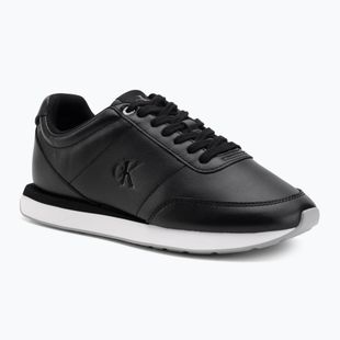 Damen Sneaker Calvin Klein YW0YW01942 Retro Runner Lace Up Leather MG black/formal gray