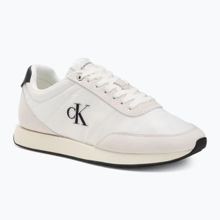 Herren-Sneaker Calvin Klein YM0YM01361 Retro Runner Essential MIX MAT bright white/black