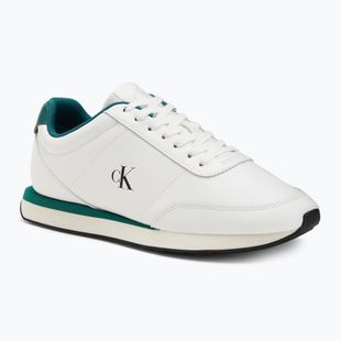 Herrenschuhe Calvin Klein YM0YM01355 Retro Runner Essential Leather bright white/galapagos