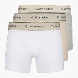 Herren-Boxershorts Calvin Klein LV00NB4447 Brief 3 pairs oyster gray/grey heather/white
