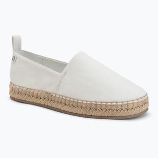 Damen-Espadrilles Calvin Klein HW0HW02931 Oblique Canvas Off White