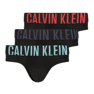 Herren-Slips Calvin Klein 000NB3610A Hip Brief 3 pairs black w/ombre blue logo/black w/c
