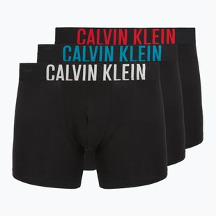 Boxershorts Calvin Klein 000NB3609A Boxer Brief 3 pairs black w/oatmeal logo/black w/age