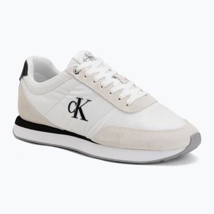 Damenschuhe Calvin Klein YW0YW01990 Retro Runner Lace Up Nylon MG bright white/black
