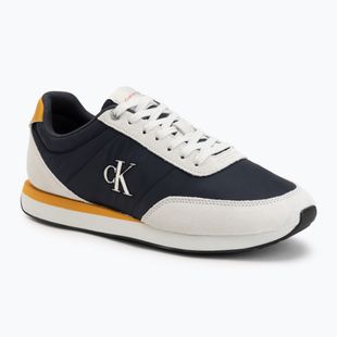 Herren Schuhe Calvin Klein YM0YM01361 Retro Runner Ess Mix Mat vaporous white/casual bluee/cooling