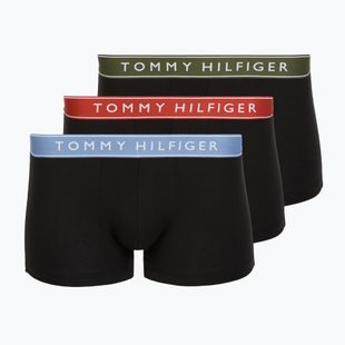 Boxershorts Tommy Hilfiger Trunk WB 3 Paar brick blue/terra red/army green