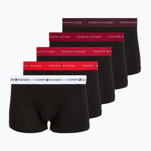 Herrenboxershorts Tommy Hilfiger Trunk WB 5 pairs rs ju/fr rd/md mr/white/dp brg