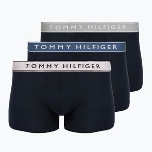 Boxershorts Tommy Hilfiger Trunk WB 3 Paar purple pink/antique silverer/aegean sea