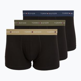Herrenboxershorts Tommy Hilfiger Trunk WB 3 pairs army green/wdg blue/ptch blue