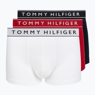 Herrenboxershorts Tommy Hilfiger Trunk Dtm white/medium red/navy blue