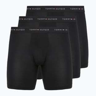 Herrenboxershorts Tommy Hilfiger Micro Long 3 pack black/black/black