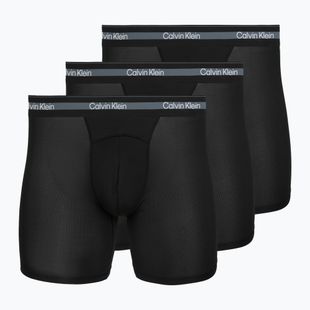 Herrenboxershorts Calvin Klein LV00NB4538 Boxer Brief Long black/black/black