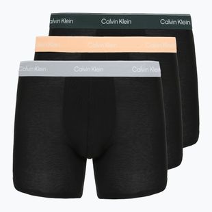 Boxershorts Calvin Klein LV00NB4394 Brief 3 pairs black with/darkest spruce wb/black w