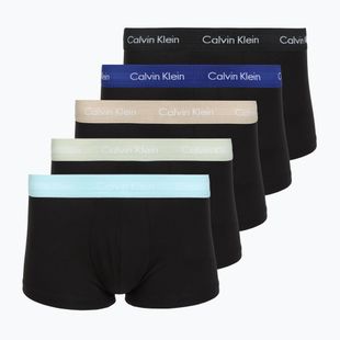 Boxershorts Calvin Klein LV00NB4412 Low Rise Trunk 5 pairs black in plume wb/black in misty sage wb