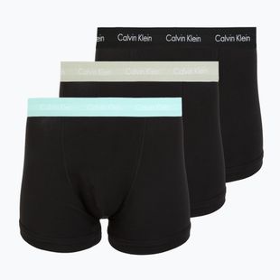 Herren-Boxershorts Calvin Klein 0000U2662G Trunk 3 pairs black in plume wb/black in misty sag