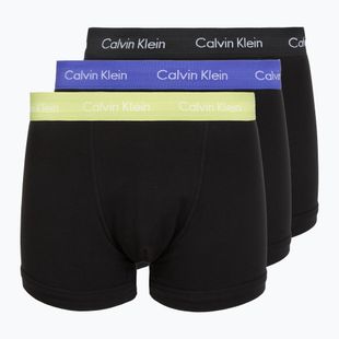 Herren-Boxershorts Calvin Klein 0000U2662G Trunk 3 pairs black in green bloom wb/black in da
