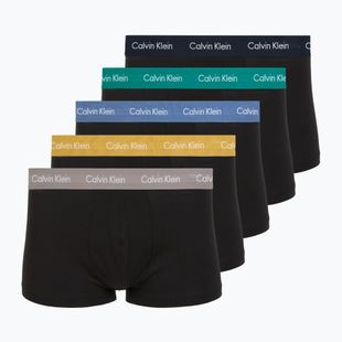 Boxershorts Calvin Klein LV00NB4412 Low Rise Trunk 5 pairs of black bodies with driftwood/moonlight