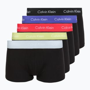 Boxershorts Calvin Klein LV00NB4412 Low Rise Trunk 5 pairs black in green bloom wb/black in dazzlin